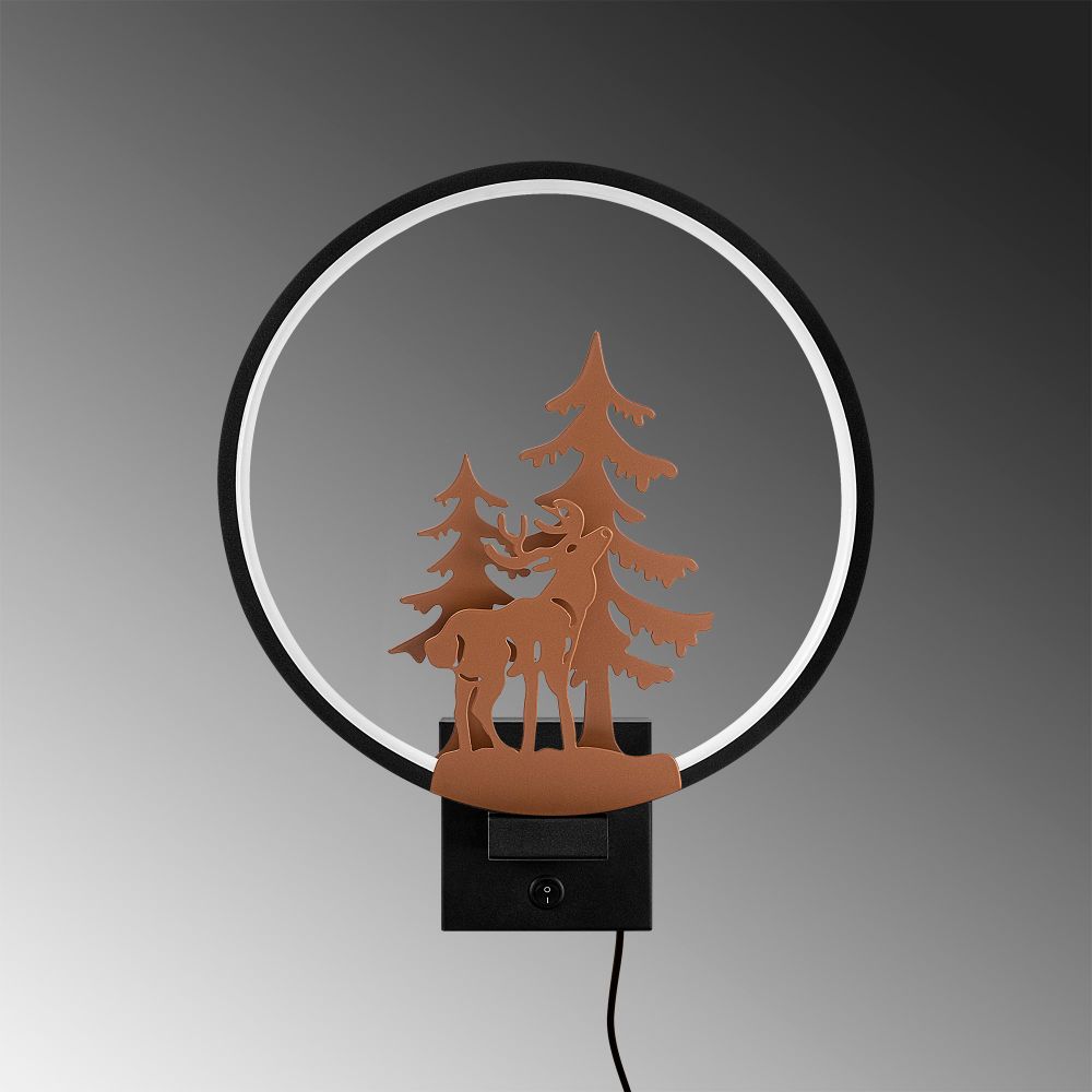 Zidna Lampa XMAS24 - Crna i Bakrena slika 5