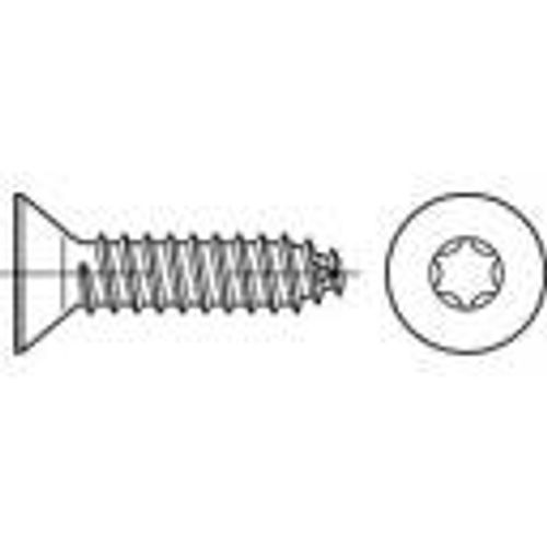 TOOLCRAFT 145301 vijci s upuštenom glavom za lim 2.9 mm 19 mm T-profil DIN 7982 čelik galvansko pocinčani 2000 St. slika 1