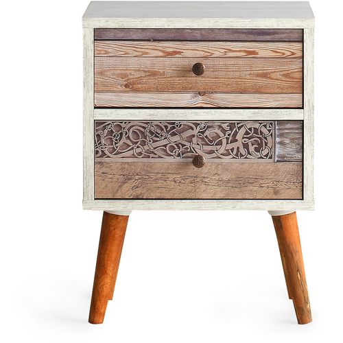 Malmö White
Walnut Nightstand slika 4