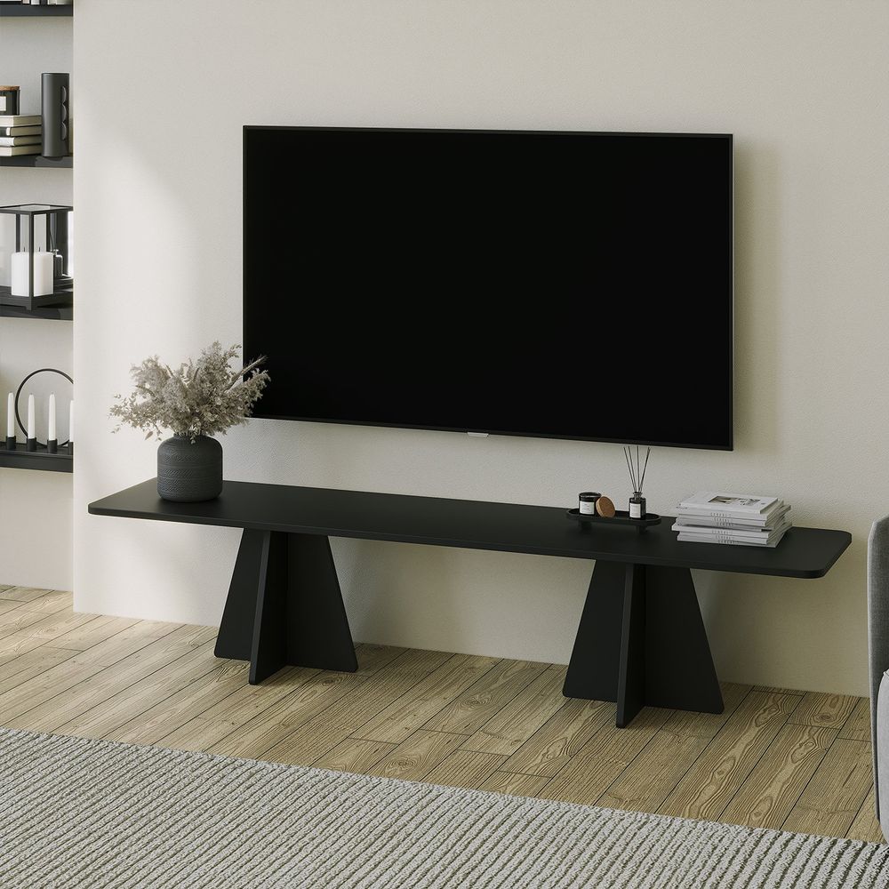 TV Komoda Mushroom - Black Black slika 3