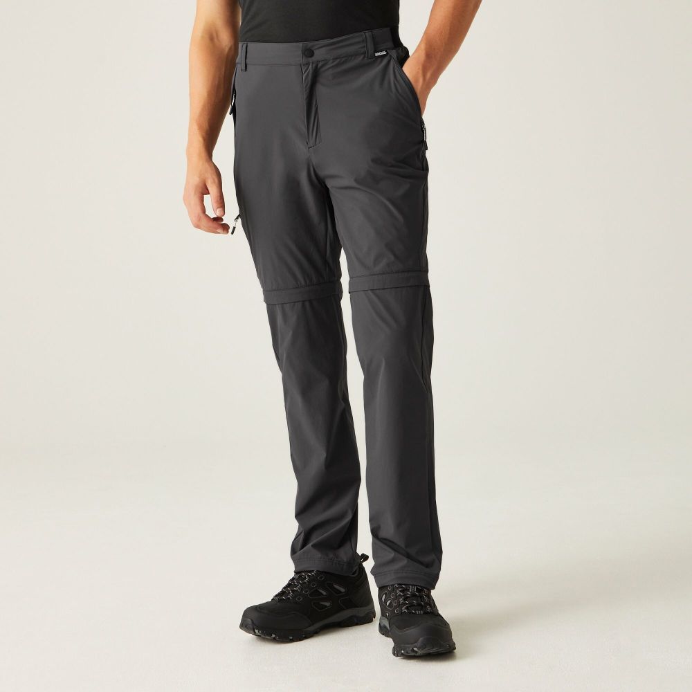 Regatta Muške hlače Travel Light Zip Off Trousers Ash slika 4