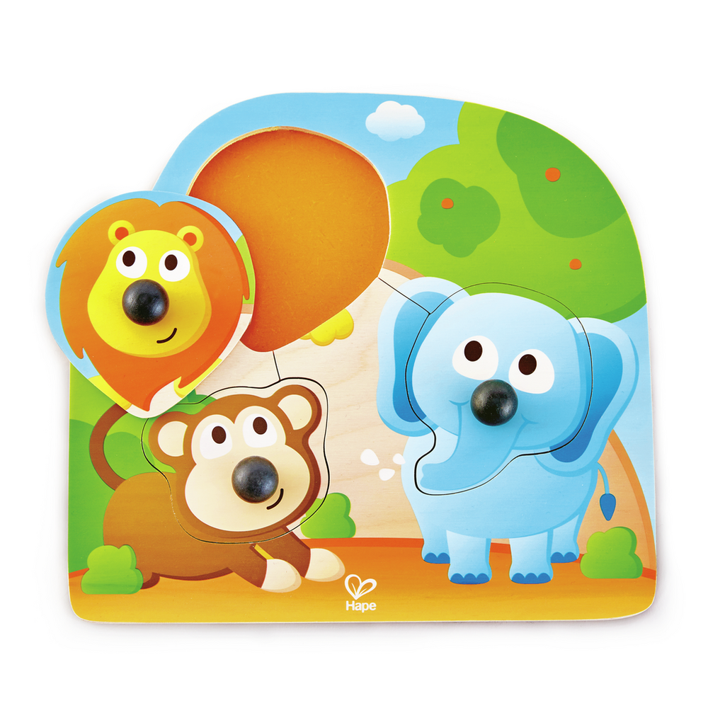 Hape Drvena slagalica Big Nose Jungle Puzzle E1310A  slika 1