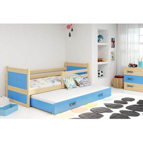 Krevet BMS Rico za 2 osobe 190x80 cm, PINE plava slika 1