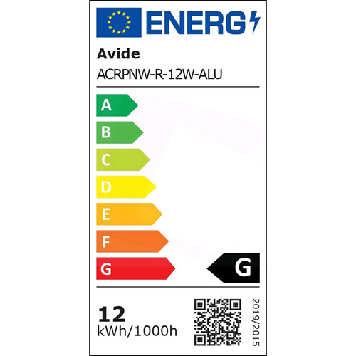 Avide Plafonjera LED, ugradna, 12W, 950 lm, 4000K, IP20 - ACRPNW-R-12W-ALU slika 4