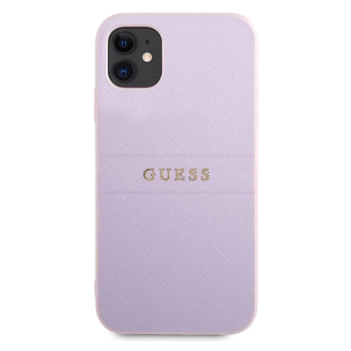 Maska Guess Hc PU Saffiano za iPhone 11 6.1 ljubicasta (GUHCN61PSASBPU) slika 1