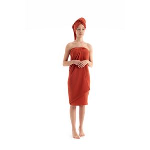 Set Ručnika Muslin - Crvena Terakota (2 Komada)