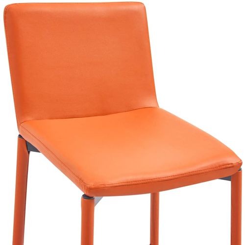 Barski stolci od umjetne kože 4 kom narančasti slika 29