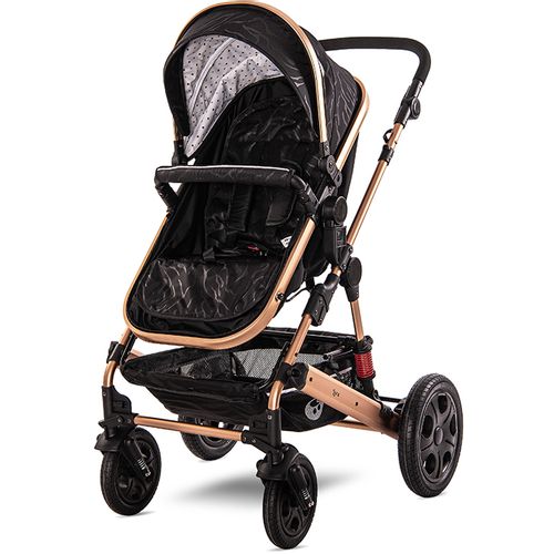 LORELLI LORA Luxe Black Kolica 3u1: Košara + Autosjedalica + Zimska Navlaka (0mj+) - (do 15kg/96cm) slika 4