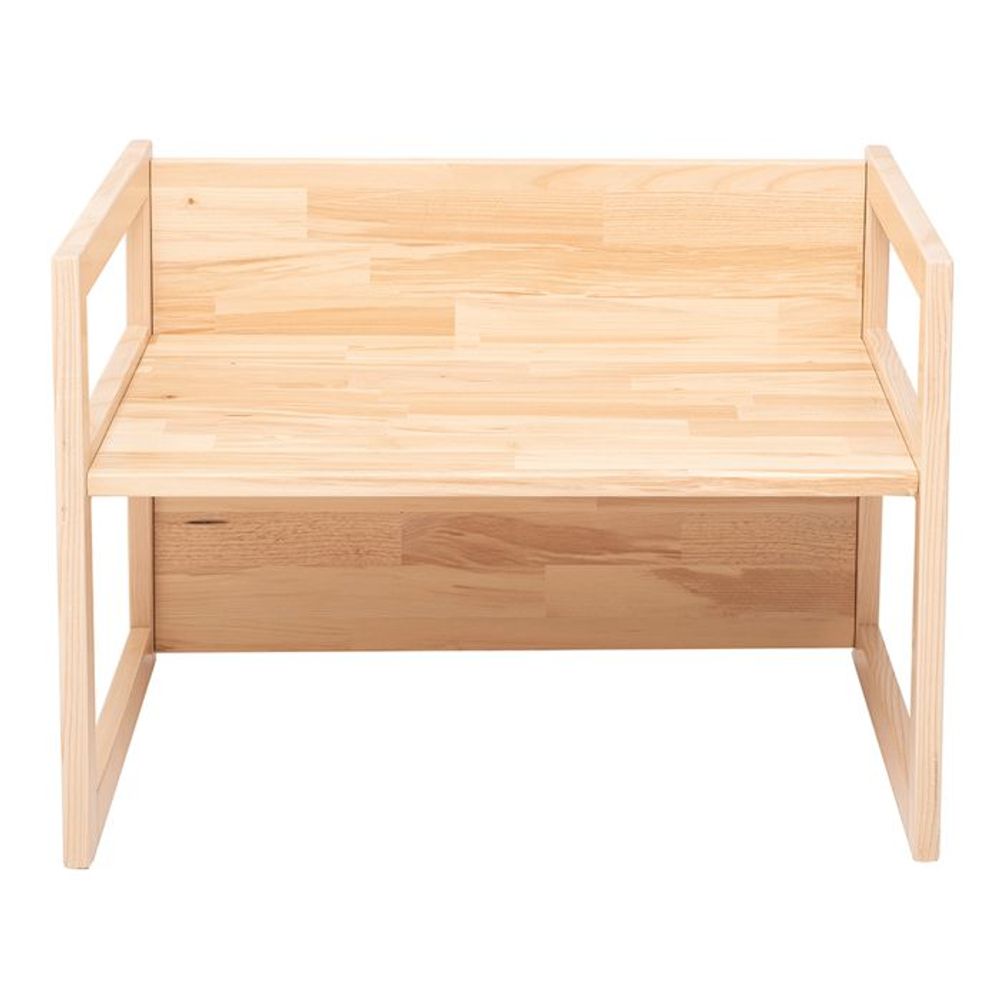 Kukka Montessori drveni sto i klupa 2U1, Natural Wood slika 5