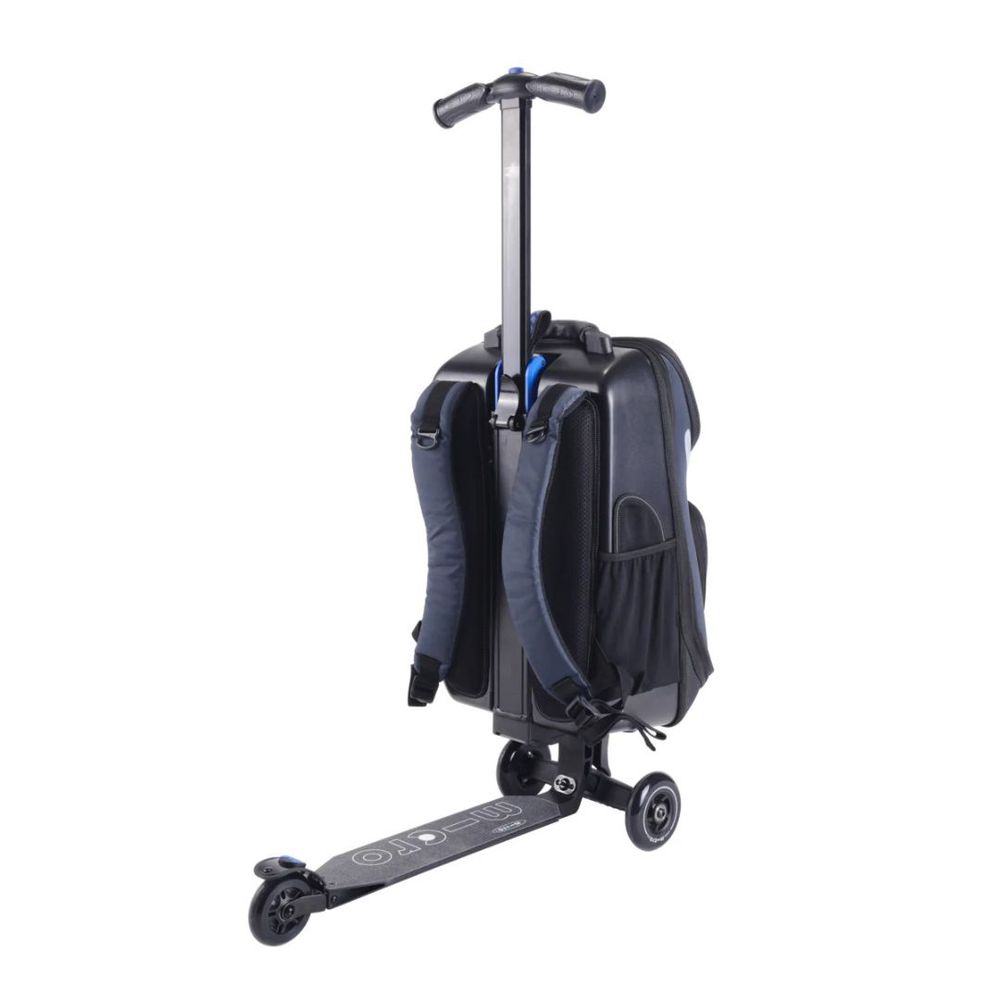 Micro Romobil sa koferom Luggage Kickpack, Crni slika 3