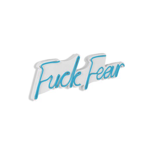 Fuck Fear - Plava Dekorativna Plastična LED Rasveta slika 7