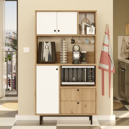 RE3-SW OakWhite Multi Purpose Cabinet slika 1