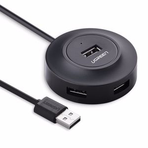 Ugreen USB 2.0 Hub s 4 porta, crni, 1m kabel