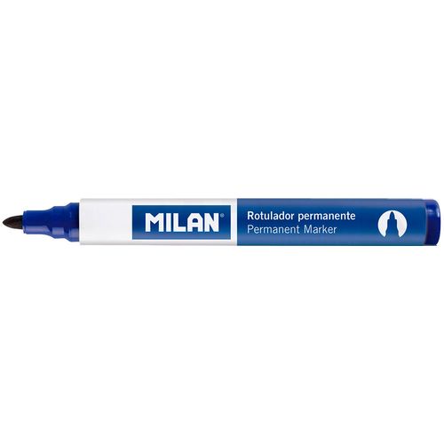 Marker permanentni MILAN 4mm okrugli vrh plavi, pakiranje 12/1 slika 1