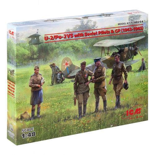 Model Kit Aircraft - U-2/Po-2VS With Soviet Pilots & GP (1943-1945) 1:48 slika 1