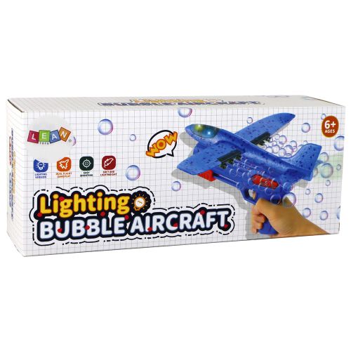 Pištolj s avionom i mjehurićima od sapunice Bubble Launcher - plavi slika 6