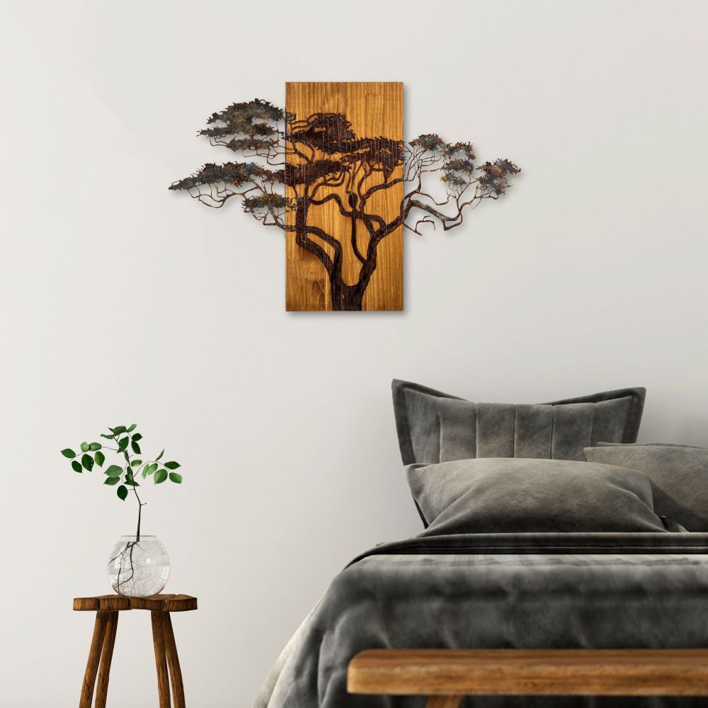 Decorative wooden wall accessory Acacia Tree - 387-A, colour: multicolor slika 4