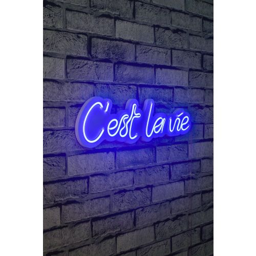 Wallity Ukrasna plastična LED rasvjeta, C'est La Vie - Blue slika 12