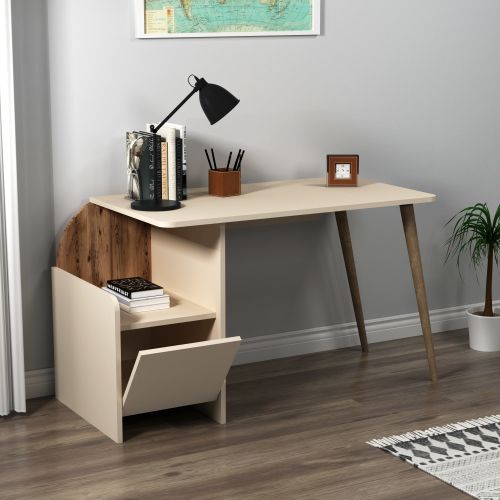 Suave Light WalnutBeige Study Desk slika 1