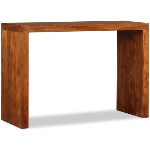Konzolni stol masivno drvo s premazom boje meda 110x40x76 cm slika 48
