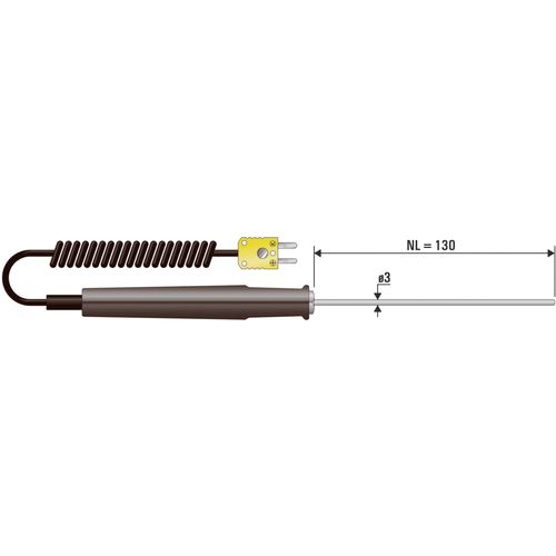 B + B Thermo-Technik 0600 1004 potopno/utično senzor  -50 do +400 °C  Tip tipala K slika 3