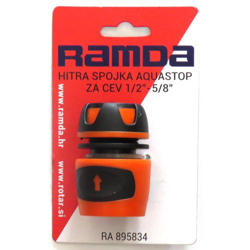 RAMDA SPOJNICA BRZA AQUASTOP ZA CRIJEVO 1/2"-5/8" slika 1