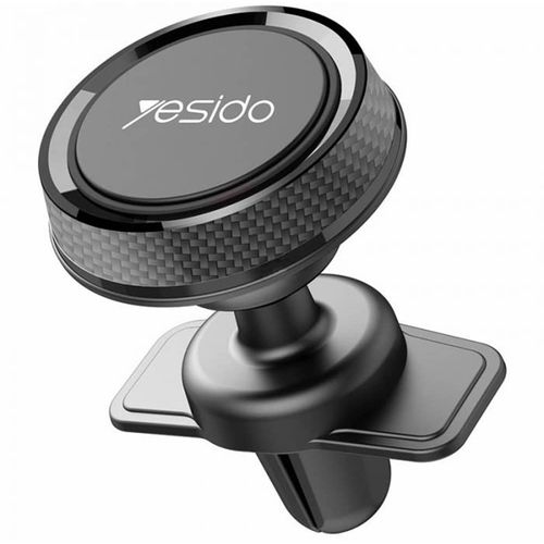 Yesido - Držač za automobil (C61) - magnetski nosač mobitela za ventilacijski otvor - crni slika 1