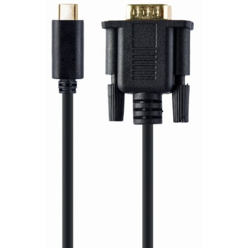 A-CM-VGAM-01 Gembird USB-C to VGA-M adapter, 2 m, black, blister slika 1