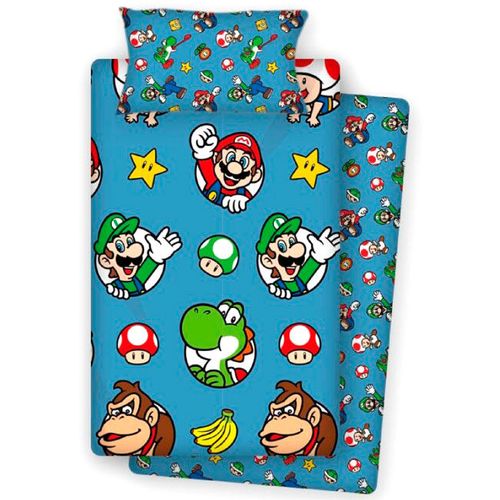 Super Mario Bros sheets set bed 90cm slika 1