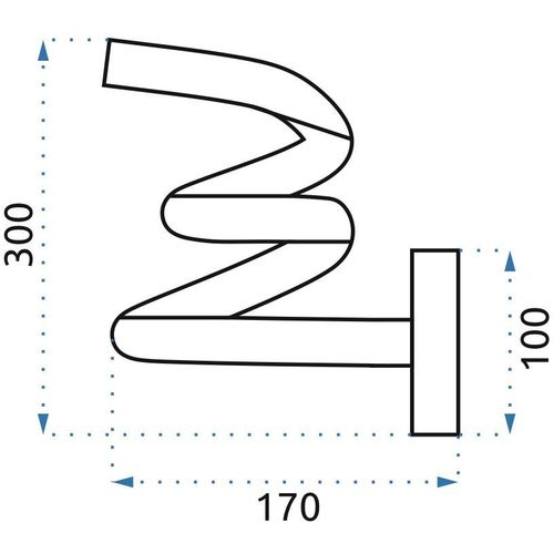 TOOLIGHT ZIDNA SVJETILJKA LED SPRING UP APP830-W ZLATNA slika 13