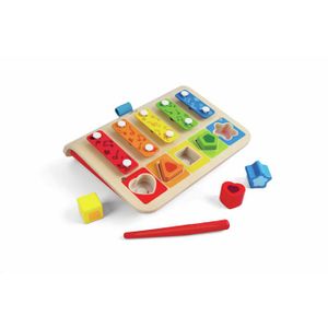 Hape Edukativni drveni ksilofon sa sorterom oblika