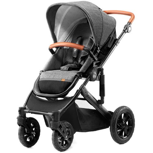 Kinderkraft kolica PRIME 2u1 siva + torba slika 4