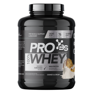 100% PRO WHEY 2.27KG BASIC SUPPLEMENTS -  Cookie's &amp; Cream