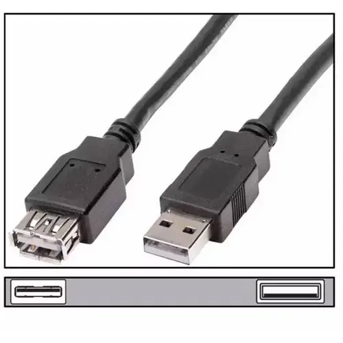 Kabl USB A-M/A-F 1.8m produžni Linkom slika 1