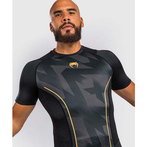 Venum Razor Rashguard Kratki Rukav Crno-Zlatni XXL slika 1