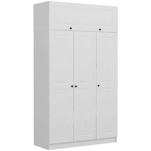 Minar 3 Mebran Kapak 2 Çekmece 255 - White White Wardrobe slika 3