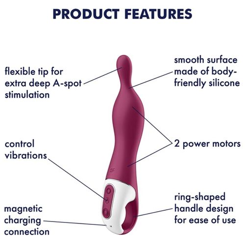 Satisfyer A-Mazing 1 A-Spot Vibrator - Plava slika 4