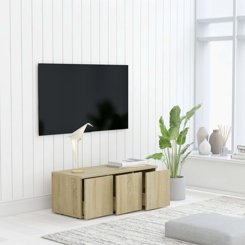 TV ormarić boja hrasta sonome 80 x 34 x 30 cm od iverice slika 20