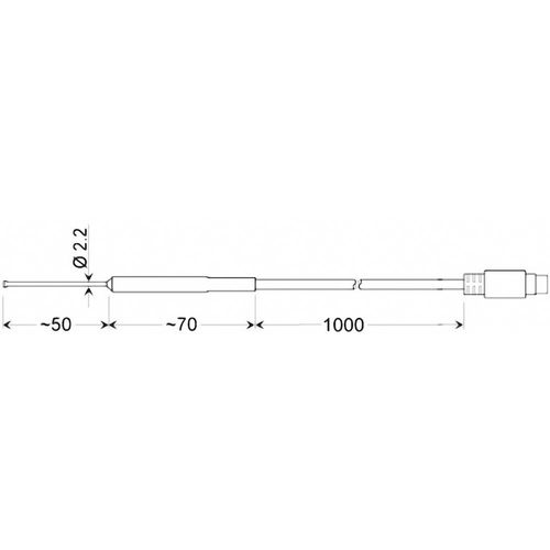 Greisinger GOF 401 Mini površinski senzor  -50 do 200 °C  Tip tipala Pt100 slika 2
