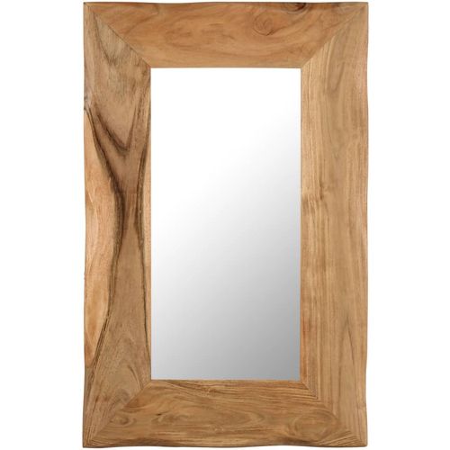 Kozmetičko ogledalo od masivnog bagremovog drva 50 x 80 cm slika 17