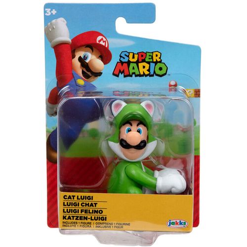 Nintendo Super Mario Cat Luigi figura 6,5cm slika 1