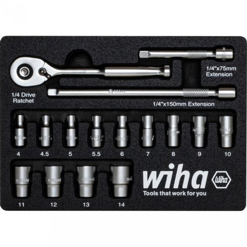 WIHA W44683 Set nasadnih ključeva 1/4" 17/1 slika 1