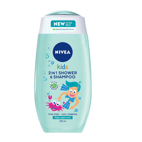 NIVEA 2u1 gel za tuširanje za dečake 250ml slika 1