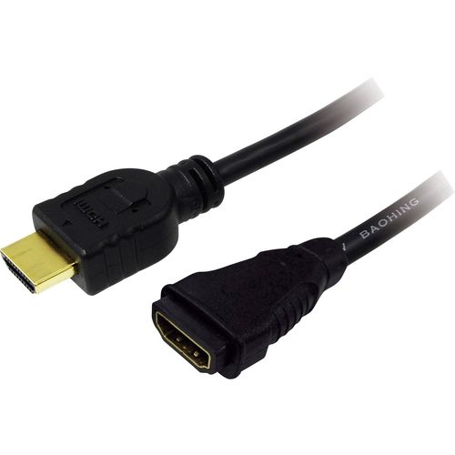 LogiLink HDMI produžetak HDMI A utikač, HDMI A utičnica 2.00 m crna CH0056  HDMI kabel slika 3