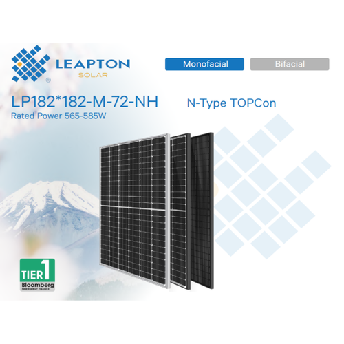 PV modul LEAPTON,575W,MF,N Tip,1400mm slika 1