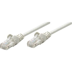 Intellinet 319812 RJ45 mrežni kabel, Patch kabel cat 5e U/UTP 5.00 m siva  1 St.