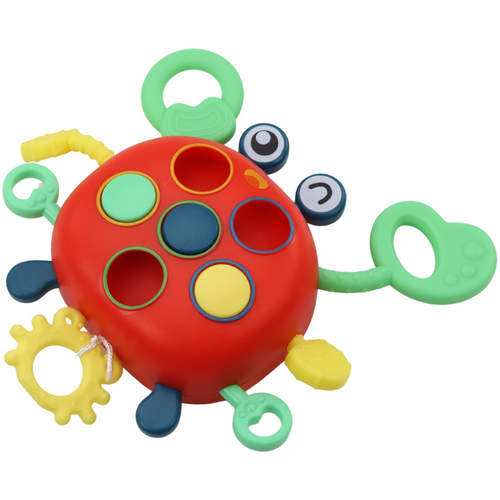 Rak senzorna interaktivna edukativna igračka - Grickalica za djecu slika 2