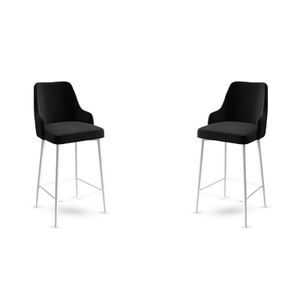 Set Barskih Stolica Enox - Crno-Bijeli (2 Komada)