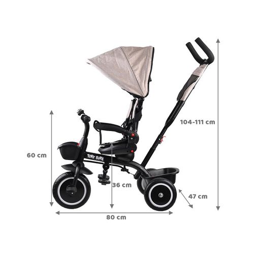 Tricikl Tiny bike 3 u 1 - Beige slika 4