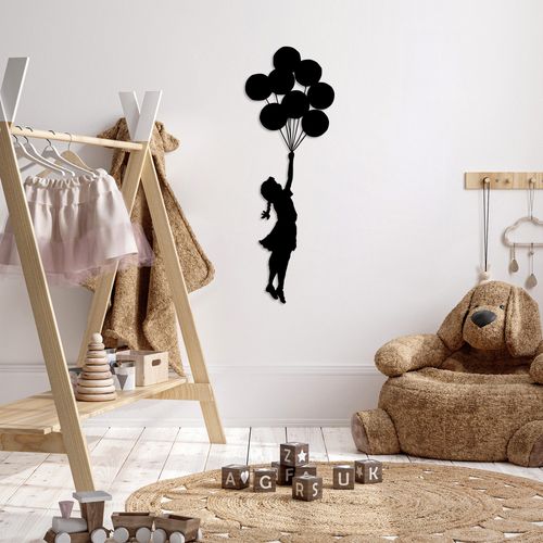 Banksy - 12 Black Decorative Metal Wall Accessory slika 3